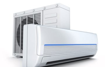 air-conditioner on white background (done in 3d)